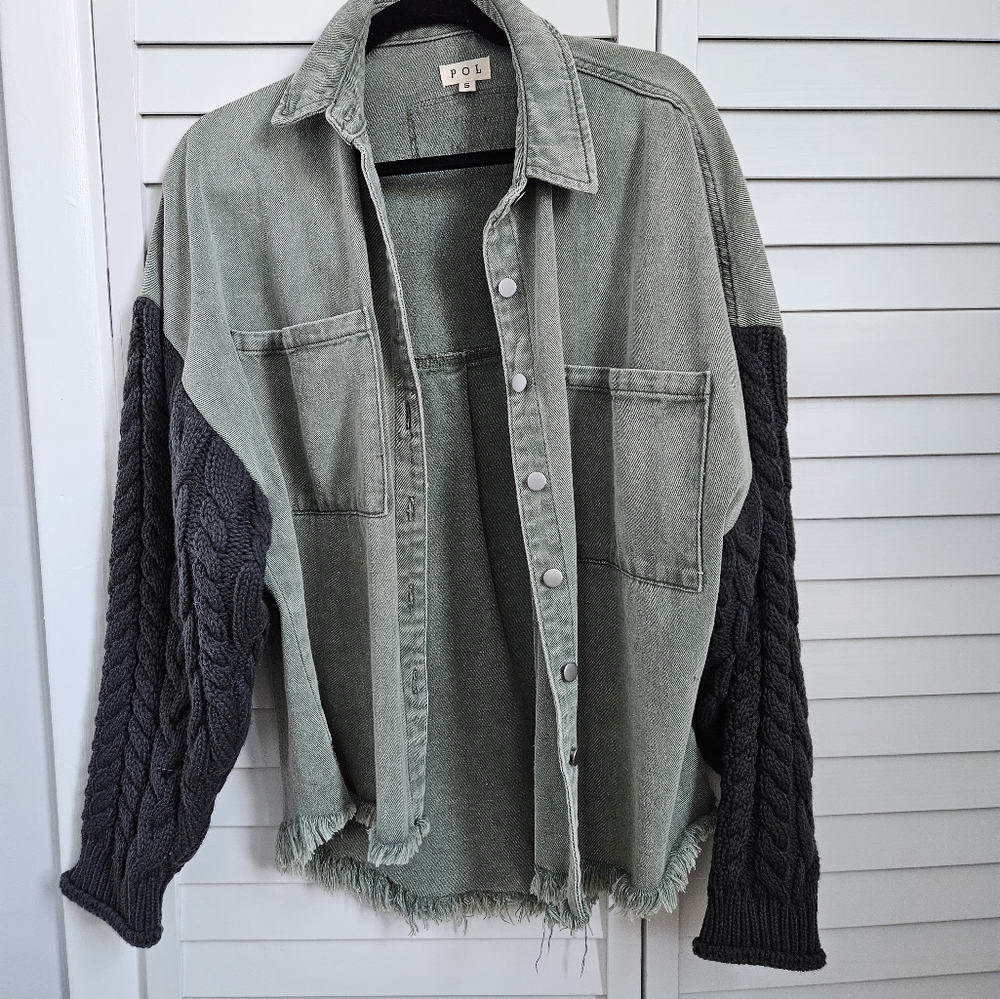 [POL] denim shacket